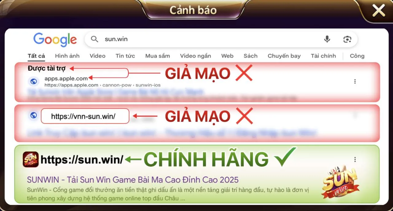 Phân biệt Sunwin thật dễ dàng qua tên miền sun.win 3 Cách bảo vệ tài khoản hiệu quả