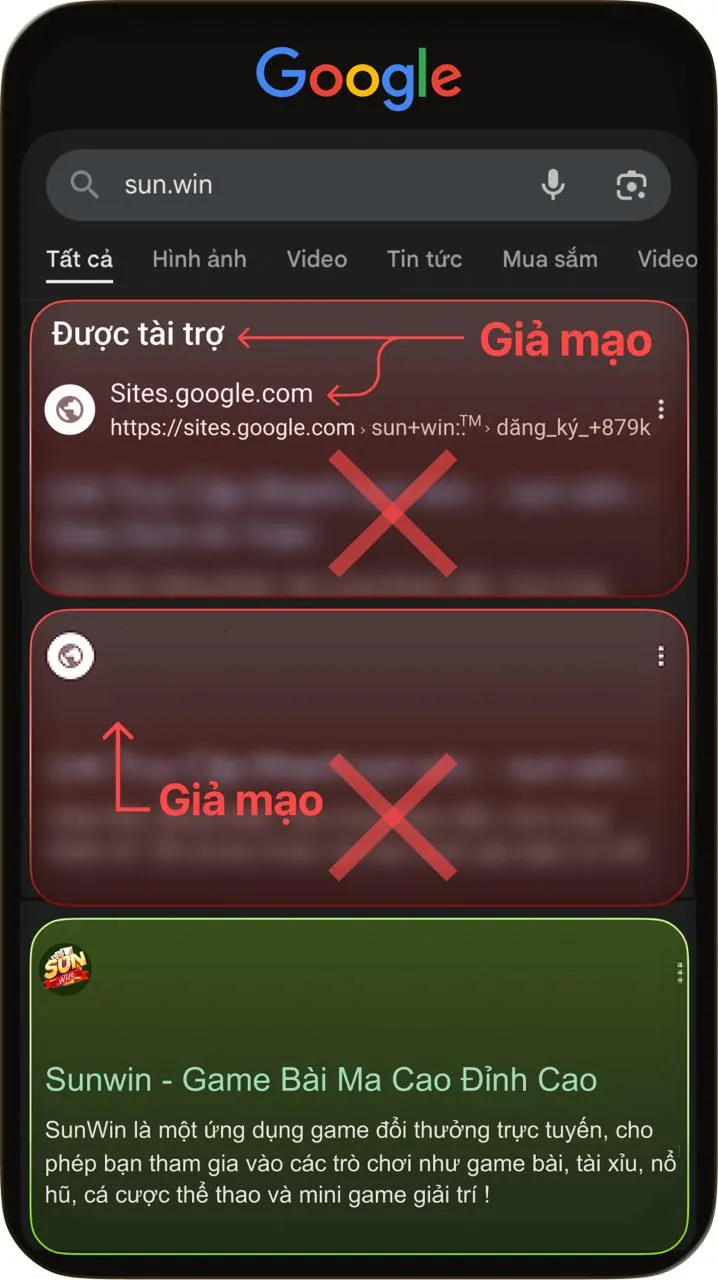 Phân biệt Sunwin thật dễ dàng qua tên miền sun.win 2 Sun.win – trang duy nhất có xác nhận chính thức